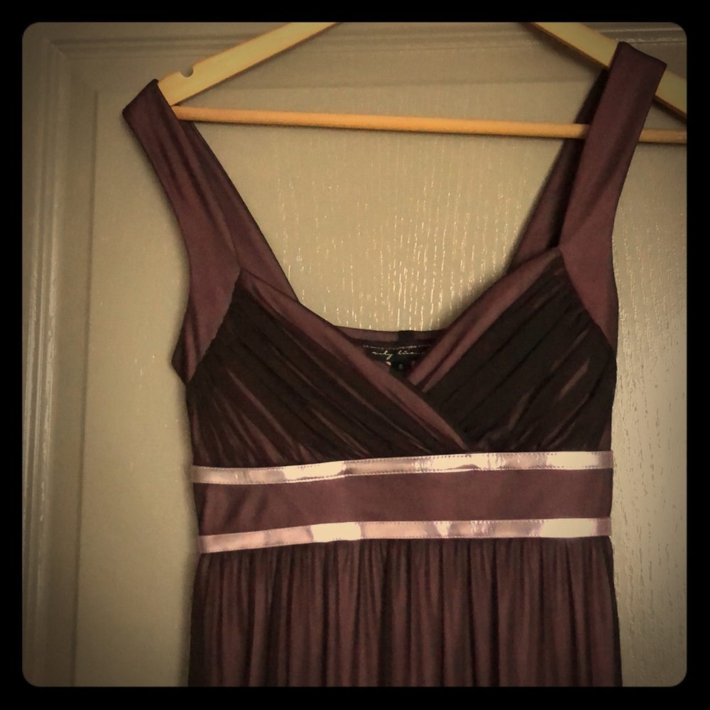 Brown/pinkish long dress with straps